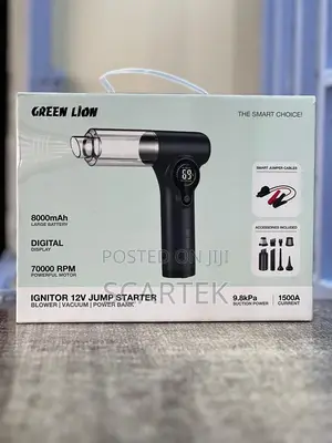 Green Lion Ignitor 12v Jump Starter | Blower | Vacuum | Power Bank