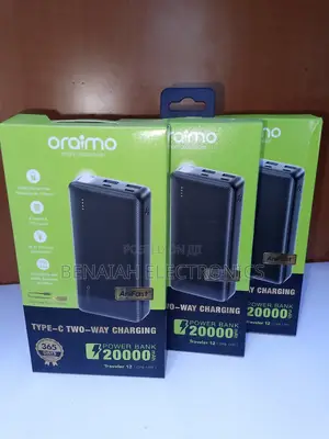 Oraimo Original Powerbank 20000mah, Quick Charge Efficient Powerbank