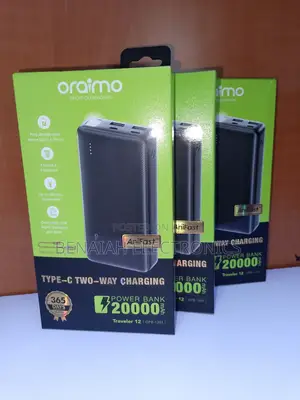 Oraimo 20000 Mah Powerbank Portable Efficient Quick Charge Powerbank