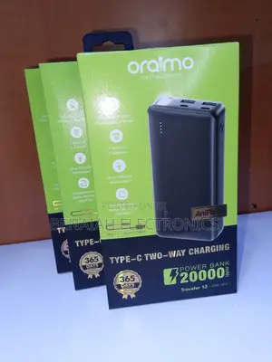 Oraimo Powerbank 20000mah, Good Reliable Powerbank With Free Cable