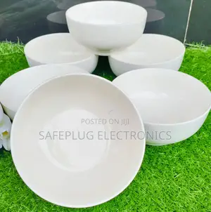 6" White Soup Bowls - Quality Ceramic Sets