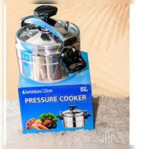 Two Handle Aluminum Pressure Cooker 5 Litres