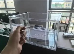 Organizer Shoe Box Stackable Clear Transparent Display Acrylic Plastic