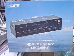  3d High Quality Hdmi Matrix 6×2. 6 Input 2 Screens With Remote