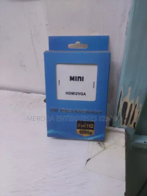 Mini Hdmi to Vga Adapter White