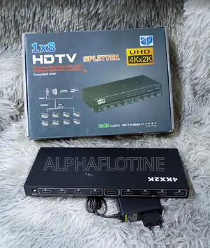 Hdmi Splitter 1x8,1in 8out Hdmi Port, Supports 3d 4kx Full Hd 1080p