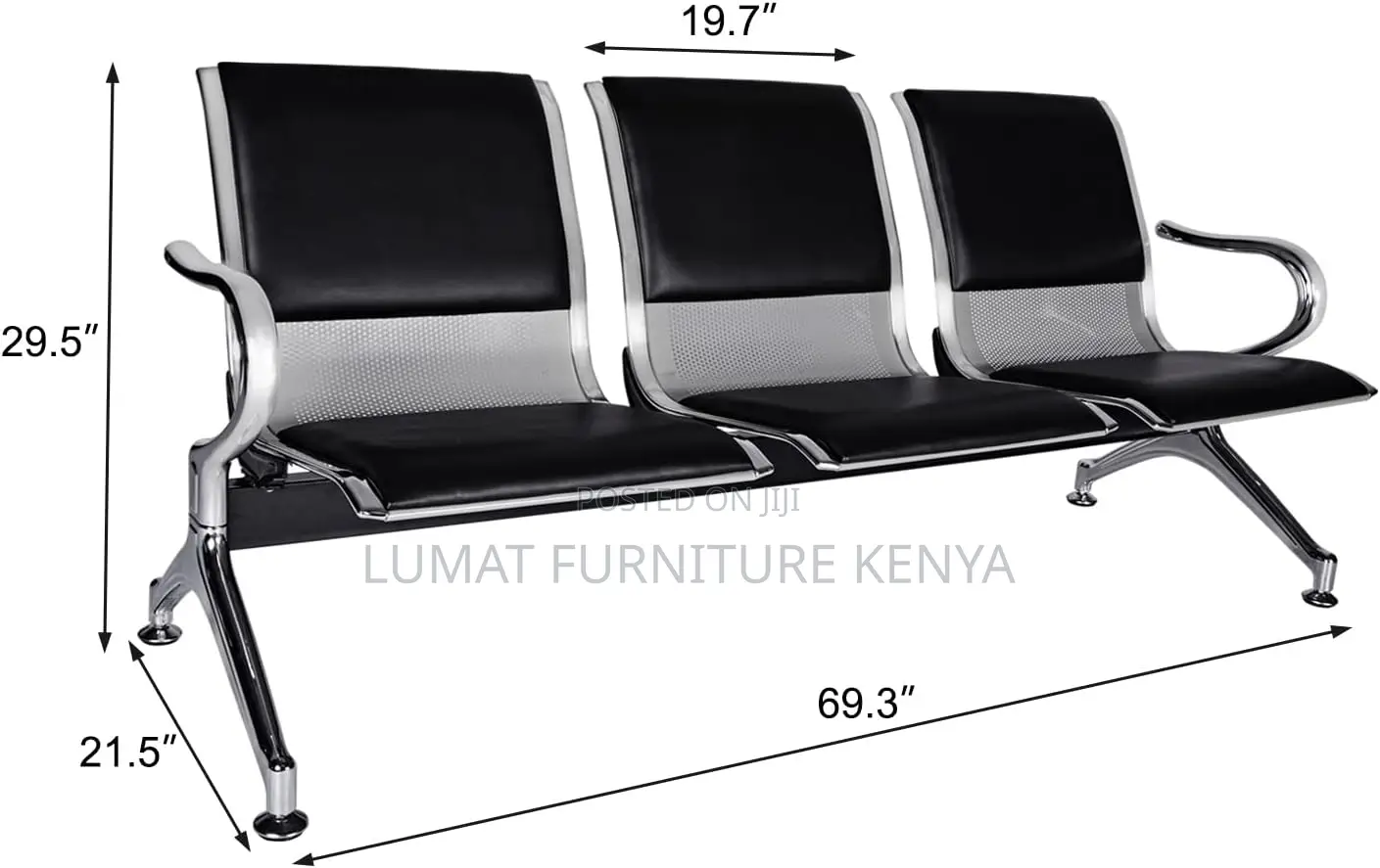 3 Link Office Waiting Bench