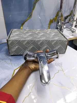 Vado Basin Mixer (Double Handle) Silver