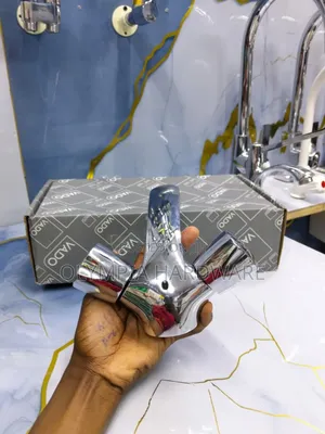 Vado Basin Mixer (Double Handle) Silver