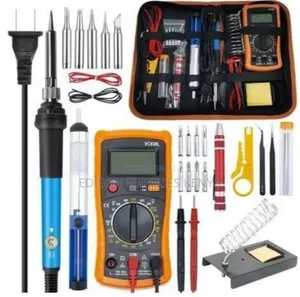 26pcs Soldering Iron Set Multimeter Tweezers Electronics Tools Solder