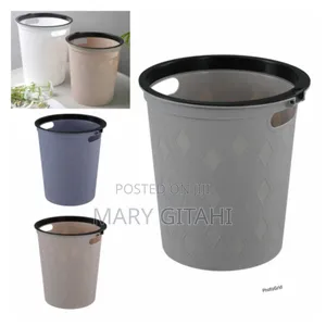 Round Faux Material Dustbin