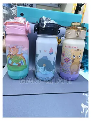 Kids Sippy Cartoon Water Bottle
