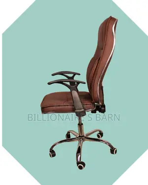 Ergonomic Executive Leather Chair (Space-Saving) — Moving Fast