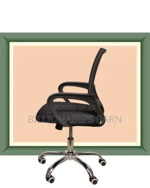 Secretarial Mesh Office Chair | High-Back Swivel Base