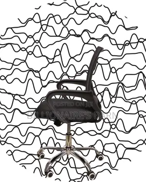 Quiet-Roll Secretarial Mesh Office Chair | Headrest Support