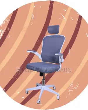 White Ergonomic Office Chair | Orthopedic Padded Armrests