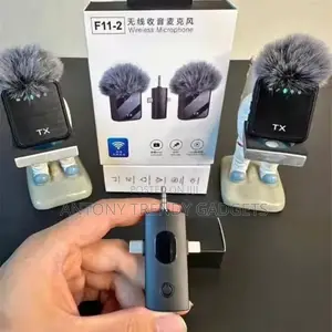 Dual Mini F11-2 Lavalier Wireless Mic With Noise Cancellation