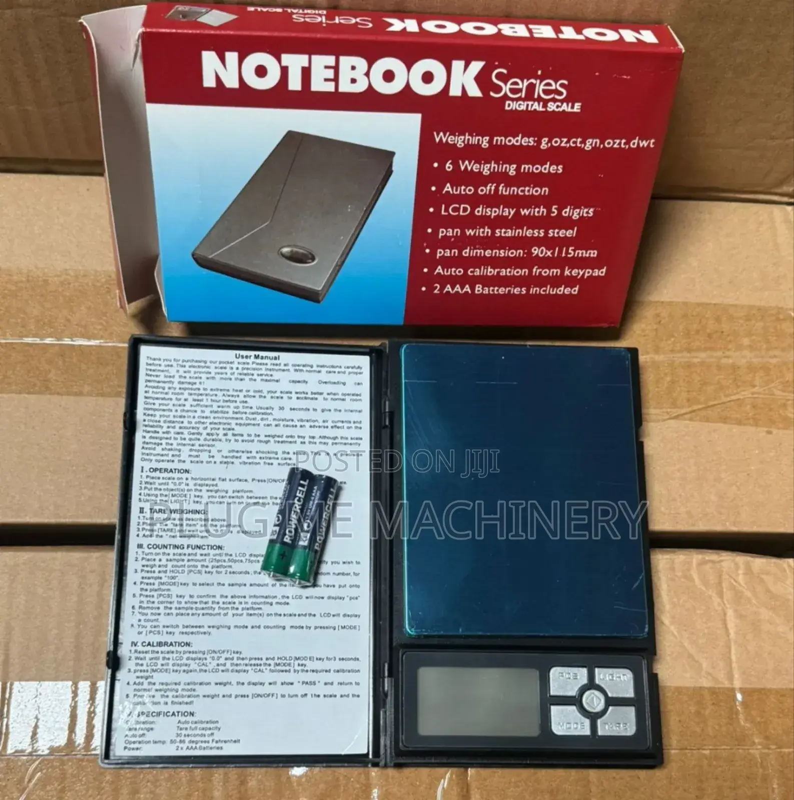 Notebook 500gram Digital Scale / Jewellery Weighing Scale 500g
