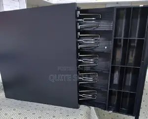 5 Tray Cash Register Drawer Keeps Money Locked Up Securely