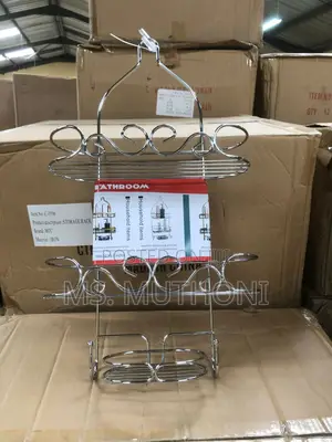 Strong Original Hard Ss Steel Silver Shower Organizer