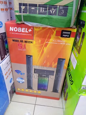 Nobel Nb-1214 5.1ch High Tech Multimedia Sound System Bt/Fm/Usb/Aux