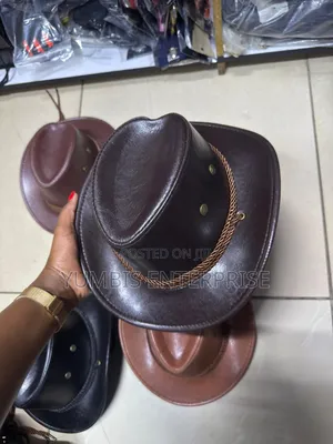 Pu Leather Kids Cowboy Hat for Small Kids From 4yrs