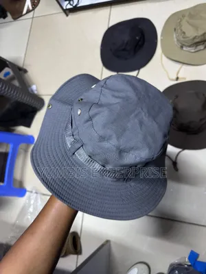 Grey, Navy Blue Safari Outdoor Hats
