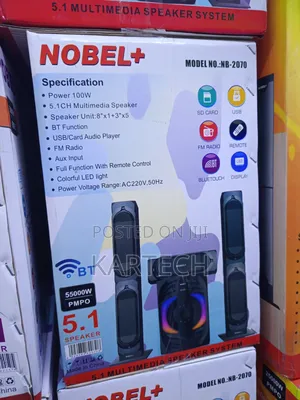 Nobel+ Nb2070 Powerful X-Bass 5.1 Home Theatre Sound System