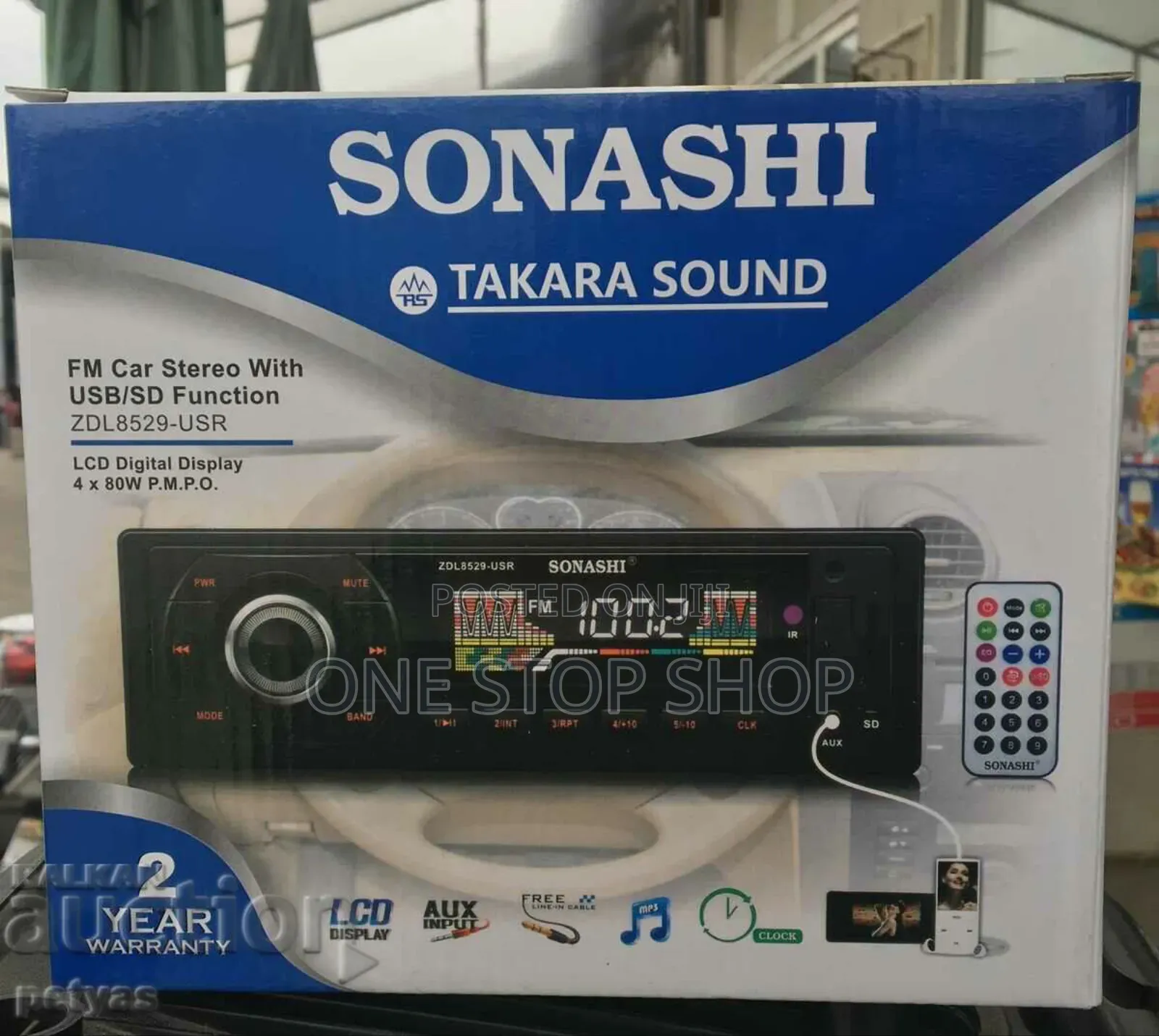 Sonakshi Fm Car Stereo With Usb/Sd/Bluetooth Function