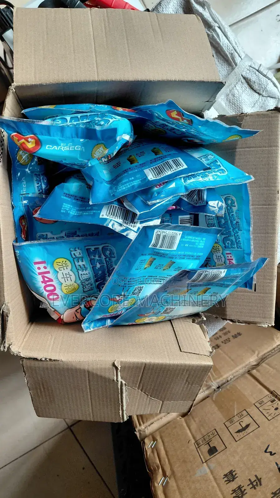 Carwash Soap Powder Packages