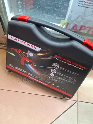 Portable 12v Car Jump Starter With Air Pump Led Emergency Light