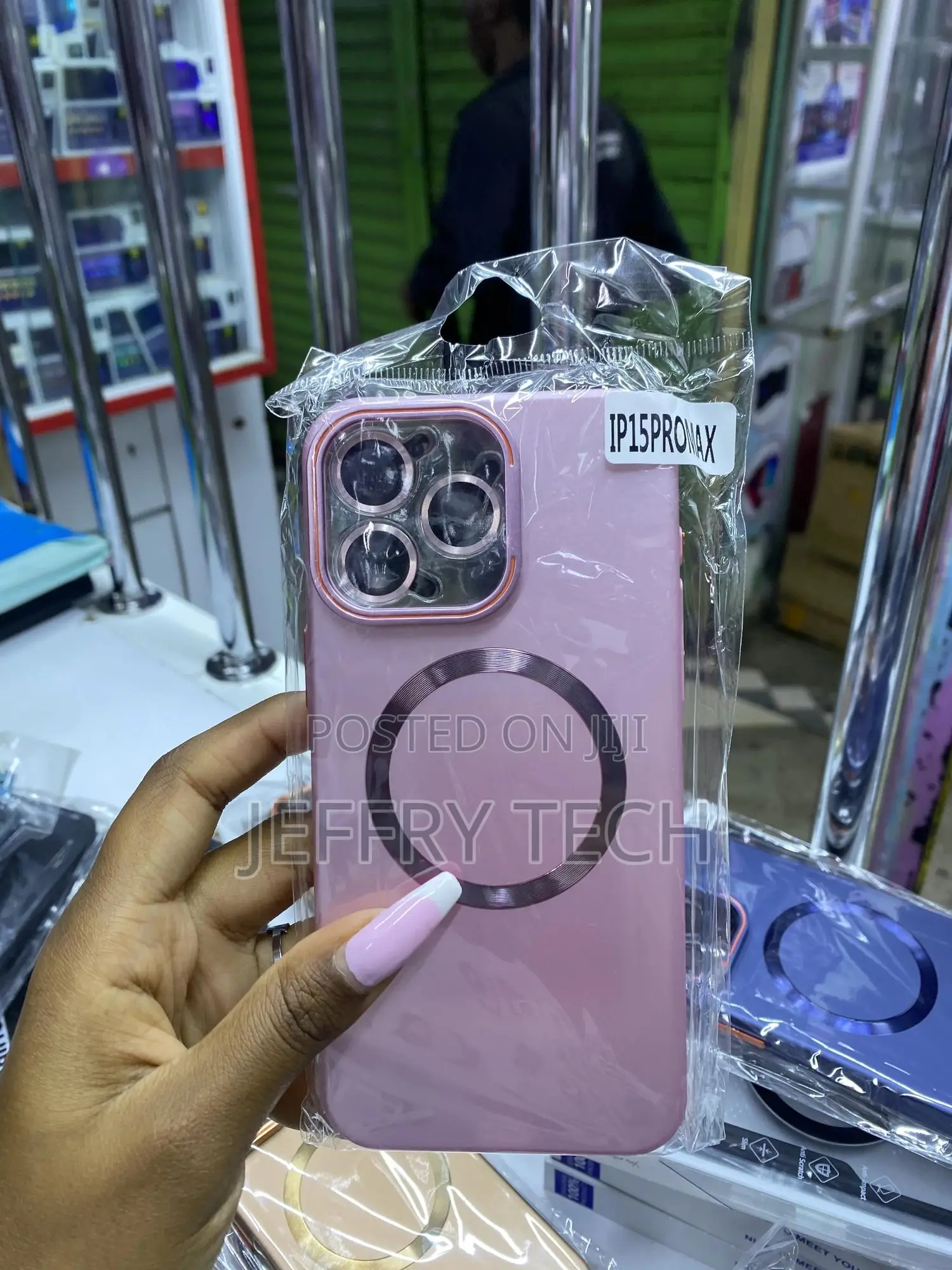 Kobxa Magnetic for iPhone 15 Pro Max Case With Lense Protector/Stand