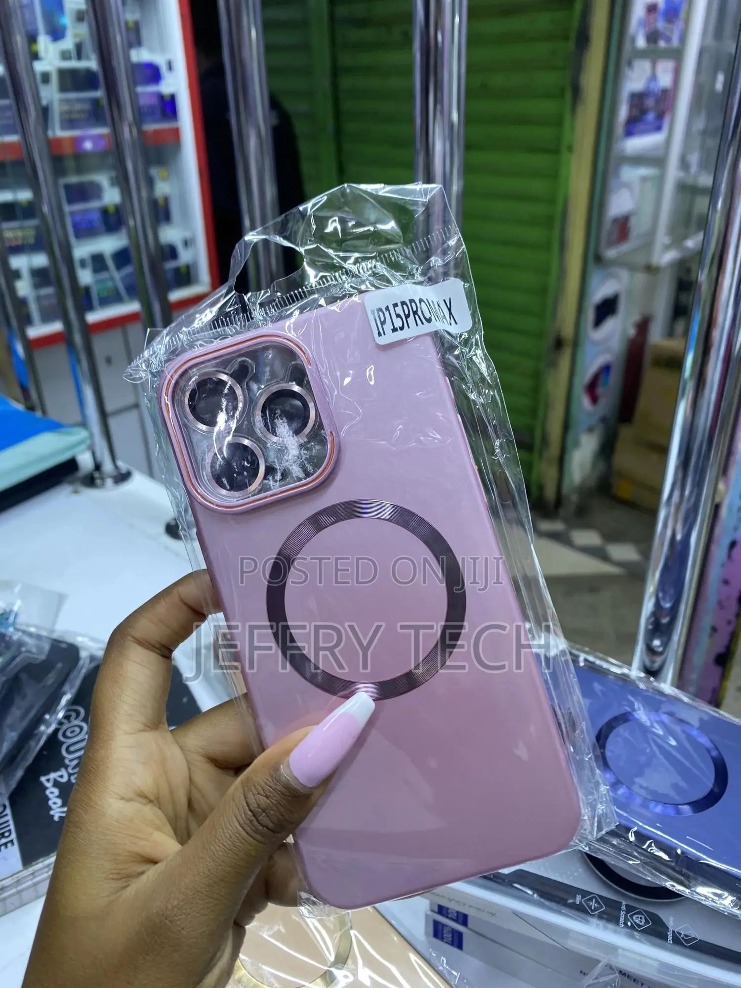 Kobxa Magnetic for iPhone 15 Pro Max Case With Lense Protector/Stand