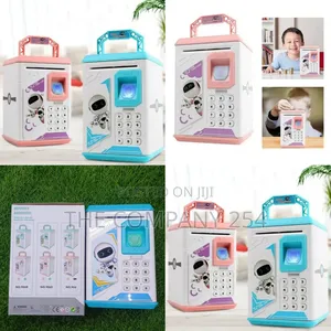 *Robot Piggybank for Kids *Colour *Pink