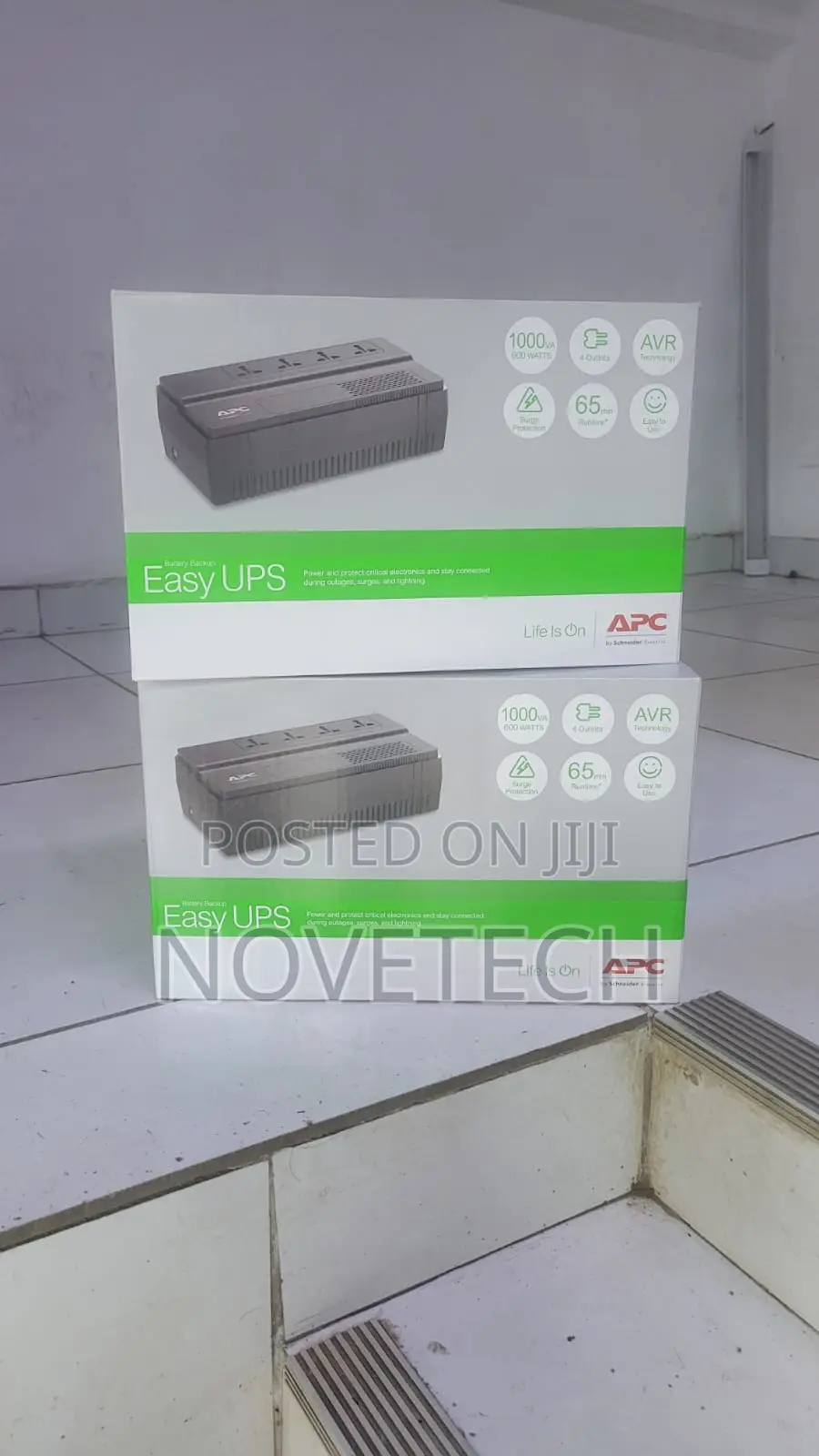 Apc 1000va Battery Backup Surge Protector 1kva (600w) With 4 Outlets