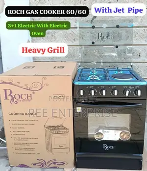 Roch Cooker 3 Gas 60*60 Jet Pipe Hot Electric Plate With Electric Oven