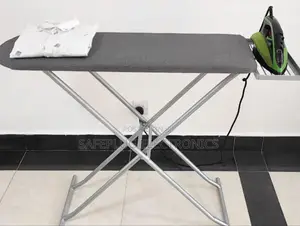 Sturdy and Durable Metallic Ironing Board With Rest Arm