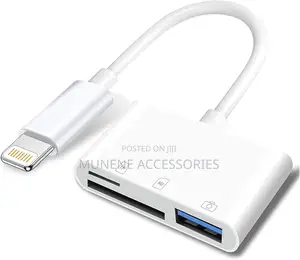 Apple Lightning to Sd Tf Card Usb Adapter 3 in 1 Card Reader Plug