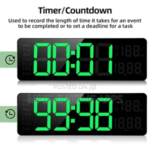 Led Digital Alarm Clock Large Display
