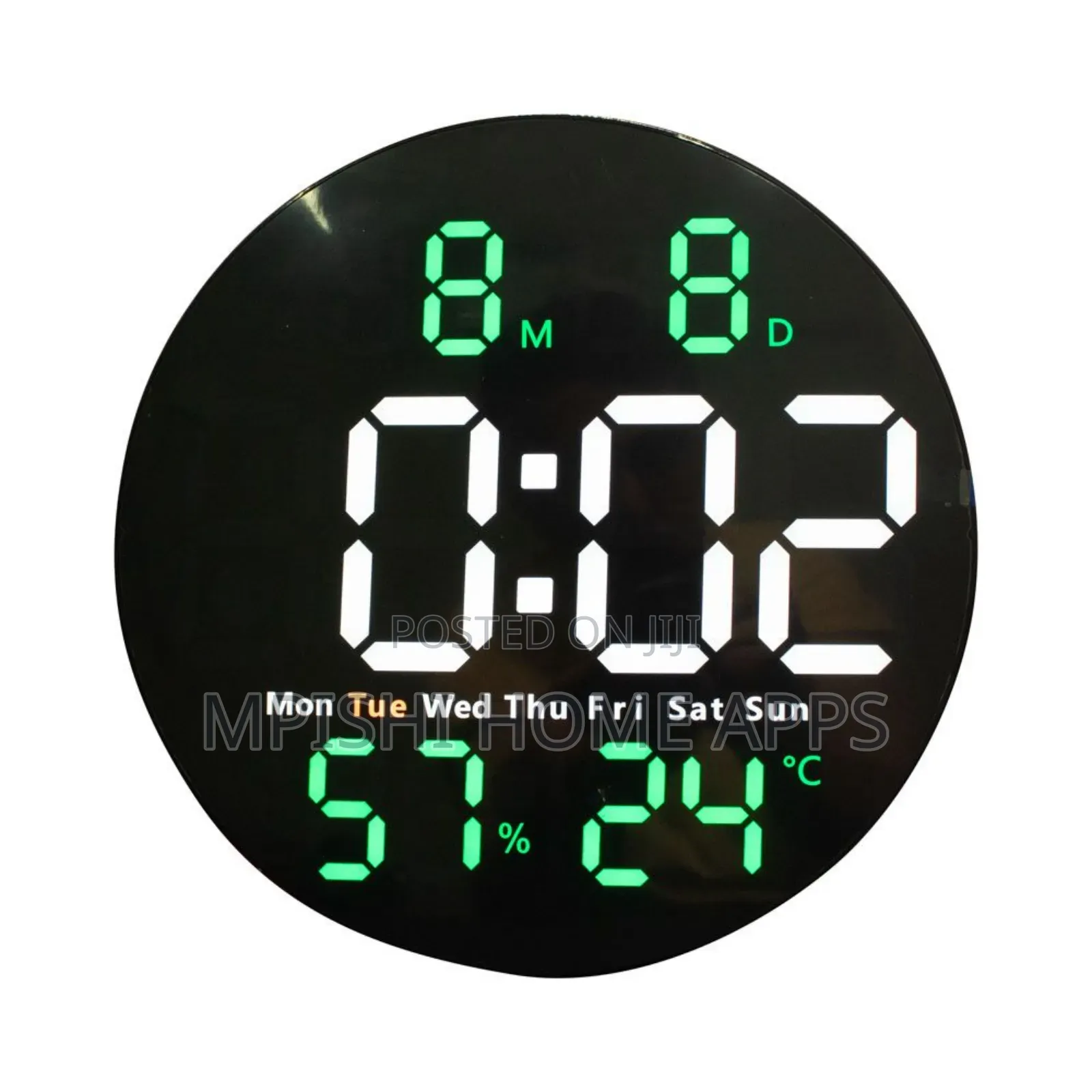 Led Round Digital Alarm Clock