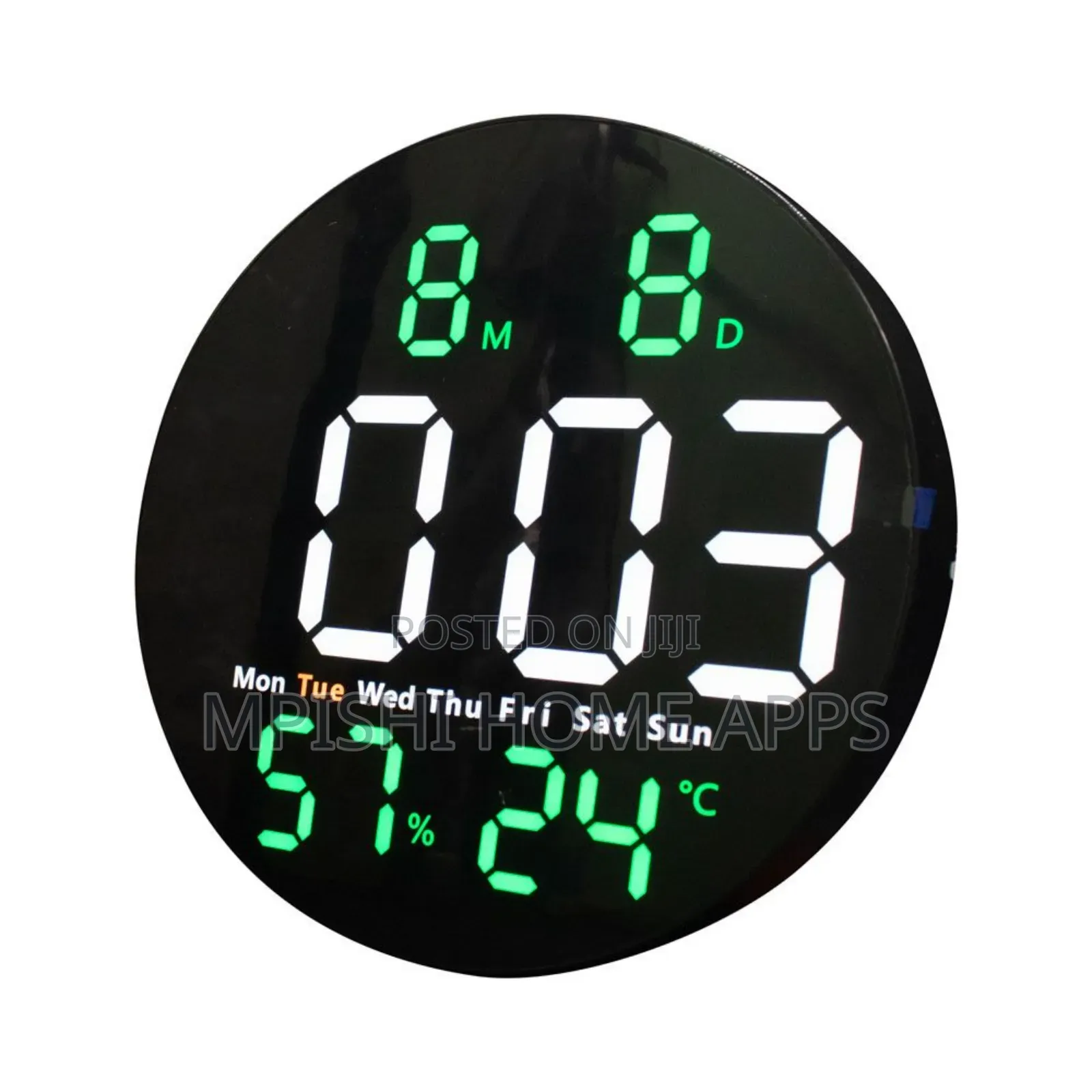 Led Round Digital Alarm Clock