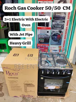 New in Roch Gas Cooker 50/50 Cm Gas Jet Pipe Hot Electric Plate