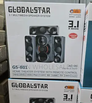 3.1ch Globalstar Home Theater System With Remote Control Woofer System