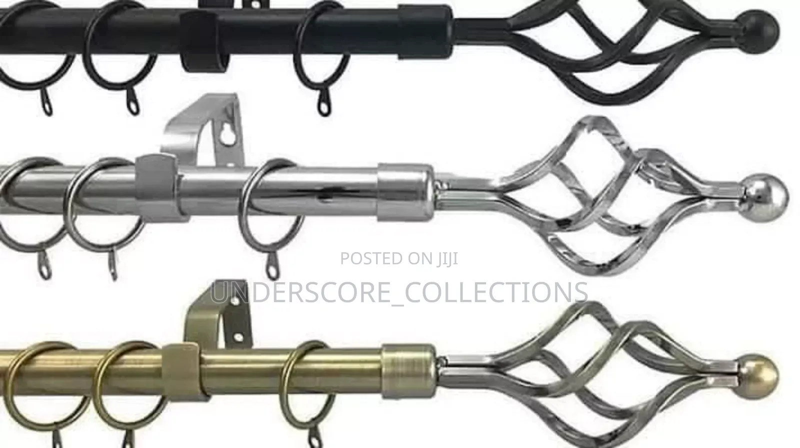 Modern Adjustable Double Curtain Rods