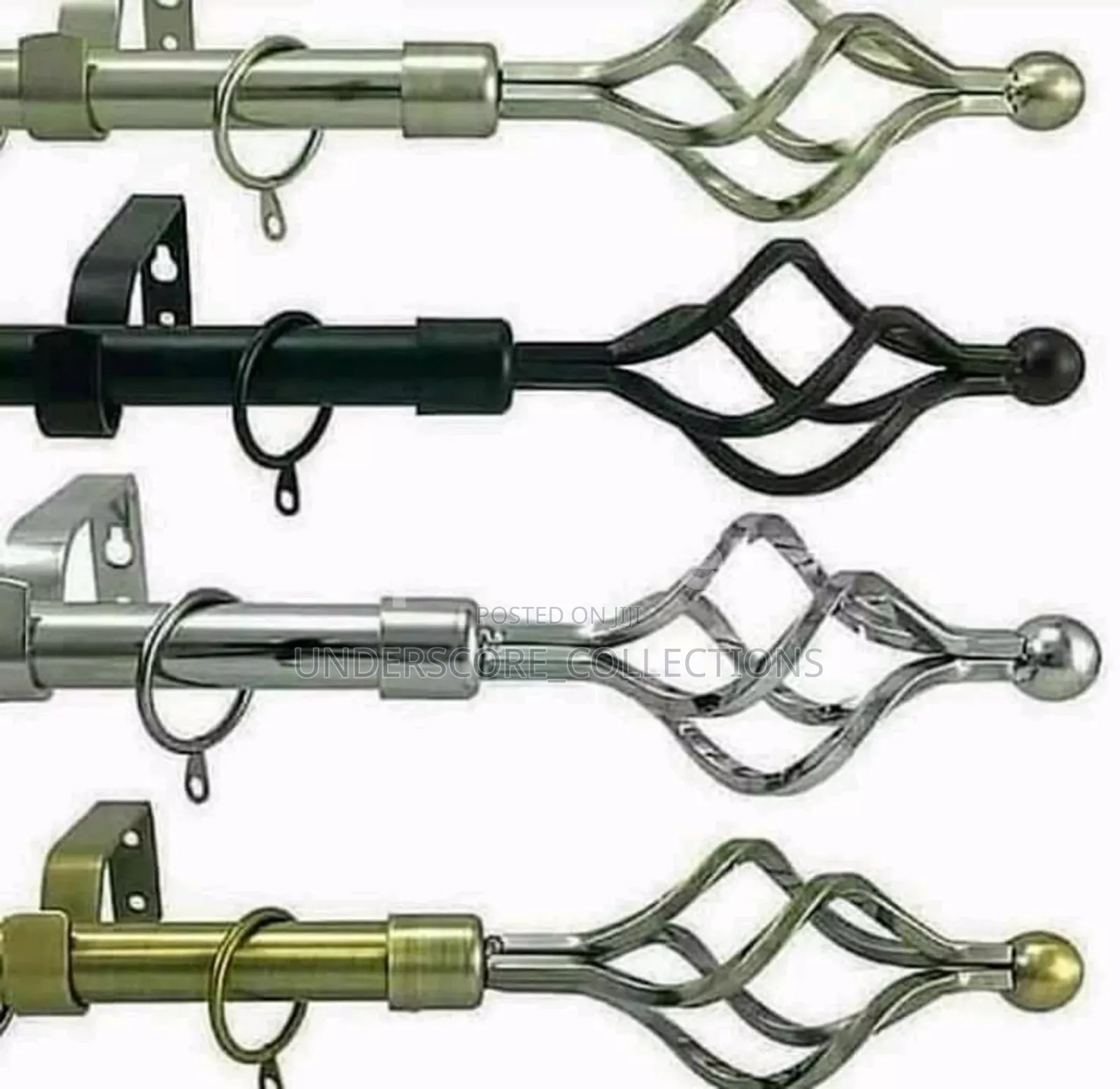 Modern Adjustable Double Curtain Rods