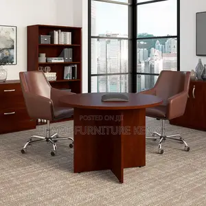 Stylish Minimal Round Discussion Table