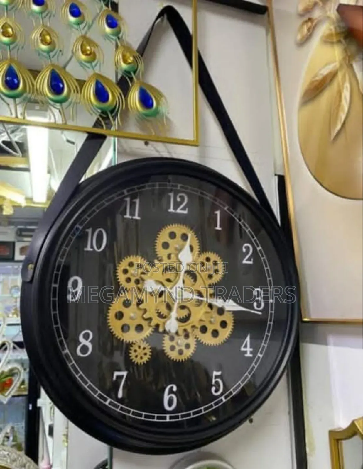 Rotating Moving Gear Wall Clock