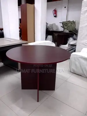 Stylish Minimal Round Discussion Table