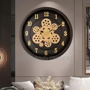 Rotating Moving Gear Wall Clock