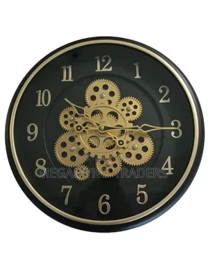 Rotating Moving Gear Wall Clock
